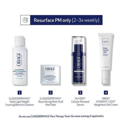 Obagi | CLENZIderm M.D. Resurfacing Multi Acid Peel Pads (30 Pads)